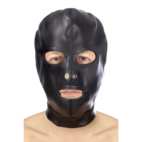 Passamontagna 3 Buchi – maschera BDSM regolabile nera