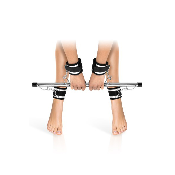 Barra Costrittiva Con 4 Manette – argento, regolabile