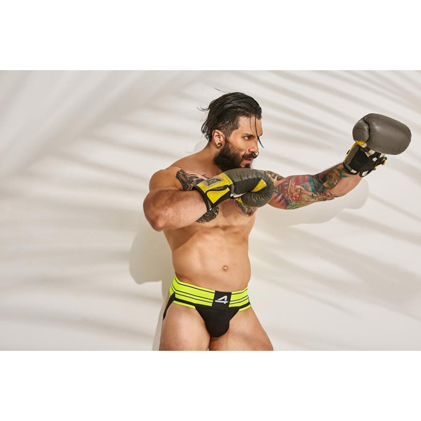Jockstrao Nero/Giallo L – Jockstrap taglia L