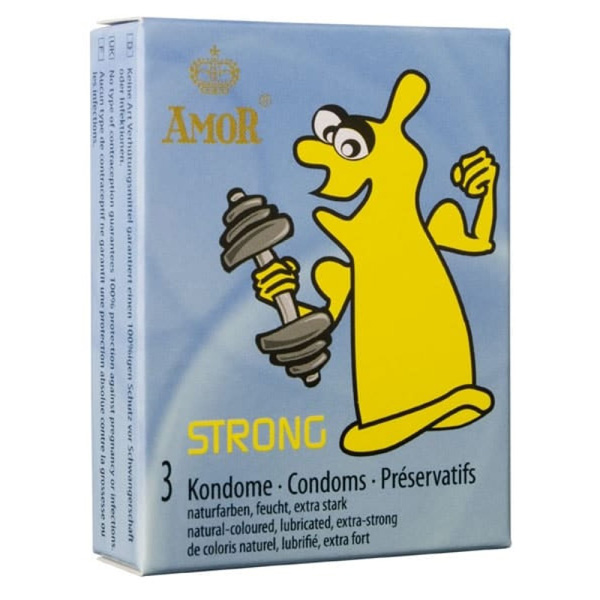 Strong Condoms – confezione da 3 pezzi