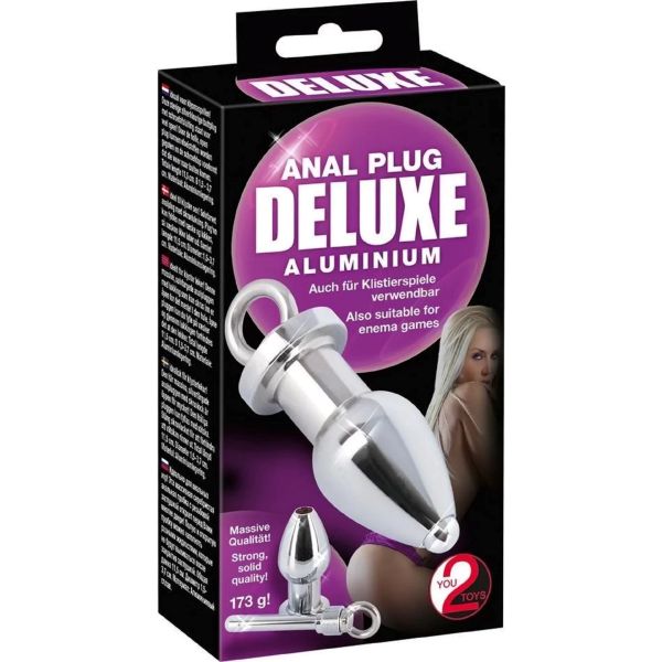 Anal Plug Deluxe Aluminium – plug anale 4 in