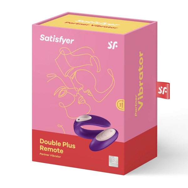 Satisfyer Partner Double Plus Remote Control – stimolatore per coppie con telecomando