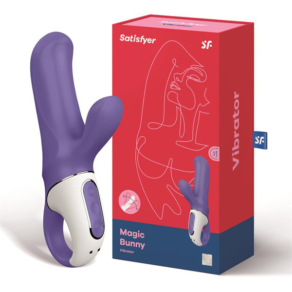 Rabbit Dito Flex Silicone Magic Bunny – piccolo, forma dito, colore viola, 2 motori, USB