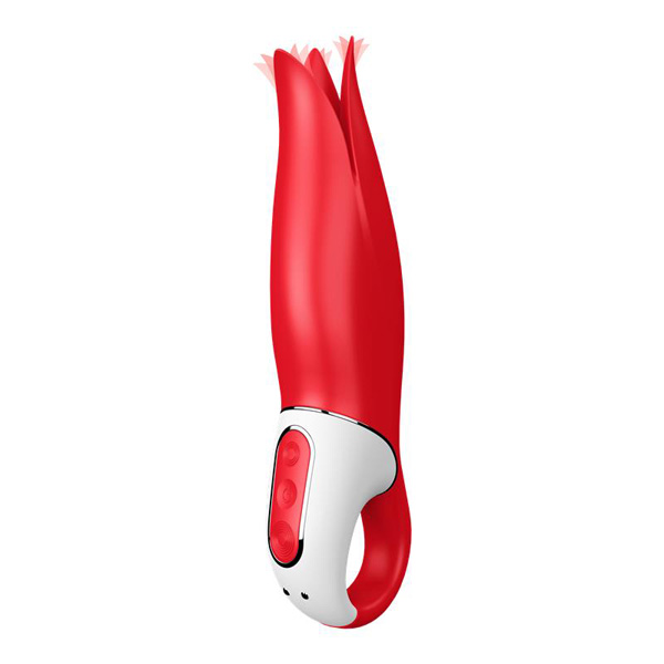 Vibratore Design Flex Rosso Power Flower – USB
