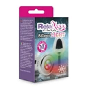 Plug Metallo M Brillantino Led – plug anale piccolo con luce LED