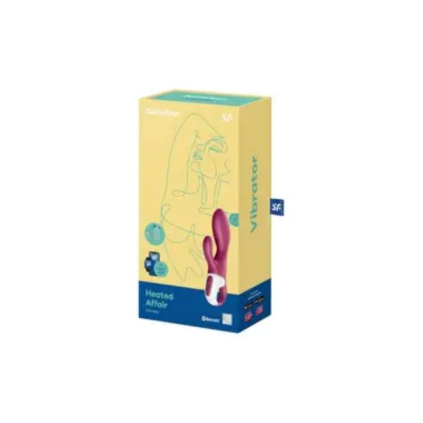 Rabbit Dito Silicone USB App Calore Amaranto Heated Affair 2 Motori