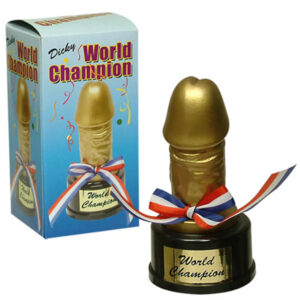 "World Champion" Cock Trophy – Gadget scherzo a forma di fallo, taglia S