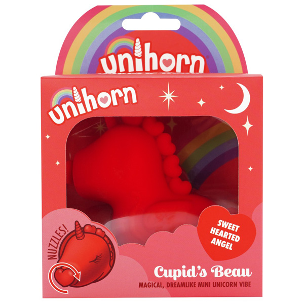 Stimolatore Clitoride Pulsazione Unicorno USB Rosso "Cupid's Beau"
