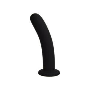 Dildo 6" Nero Neutro – 15 cm di lunghezza