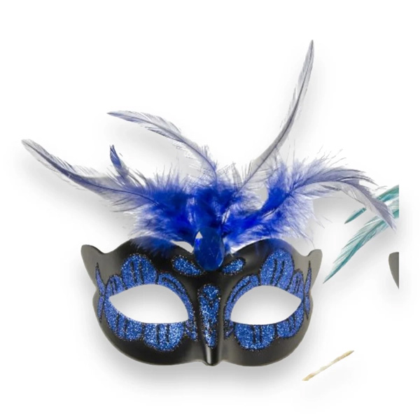 Maschera Venetians Masck Azzurra – maschera BDSM regolabile in forma veneziana