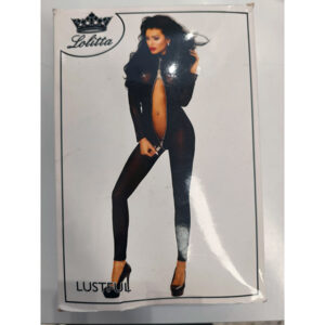 Tuta Intera Con Cerniera – Bodystocking nero Taglia L/XL