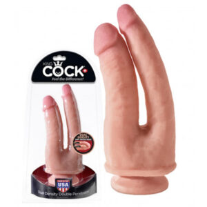Fallo Realistico Doppio Con Ventosa King Cock Plus Dual Density – 6 pollici