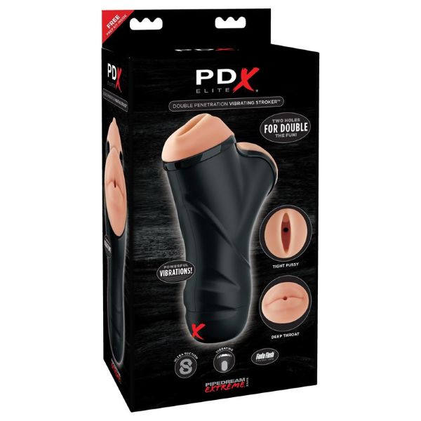 Double Penetration Stroker Black