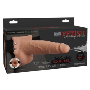 7.5 Inn Hollow Squirting Strap-On Skin