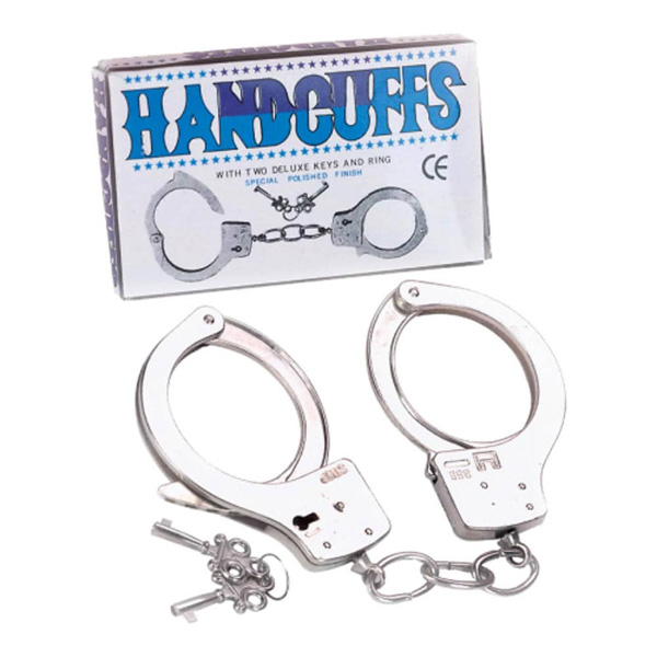 Metal Handcuffs With Key – manette costrittive regolabili nere