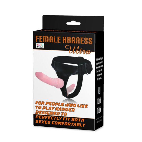 Female Harness Ultra – strapon bianco con fallo da 6 pollici