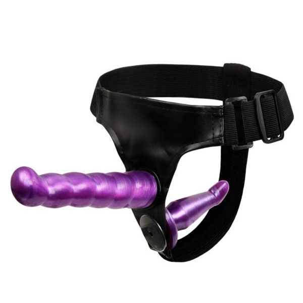 Female Harness Ultra Fallo Anale e Strapon Viola Neutro