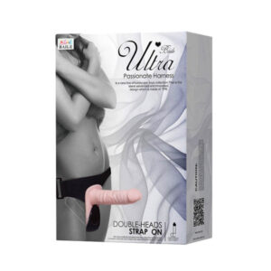 Ultra Passionate Harness 5 – strapon bianco con fallo vaginale