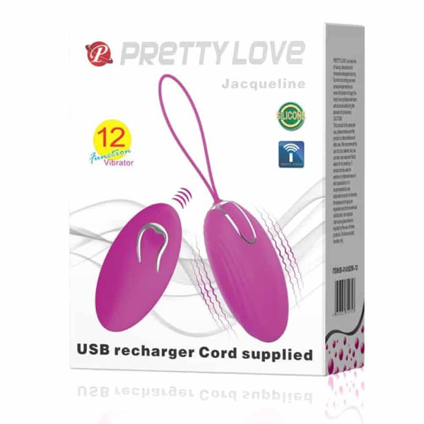 Ovetto Con Telecomando Usb Viola "Jacqueline" – ovetto vibrante con telecomando