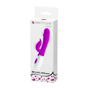 Prettylove Peter – vibratore rabbit con batteria doppia