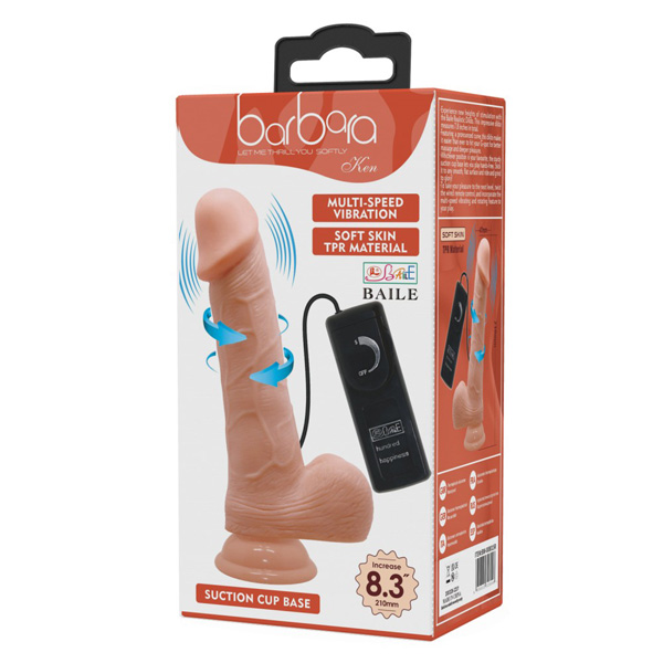 Vibratore Realistico Telecomando – 21 cm con rotazione