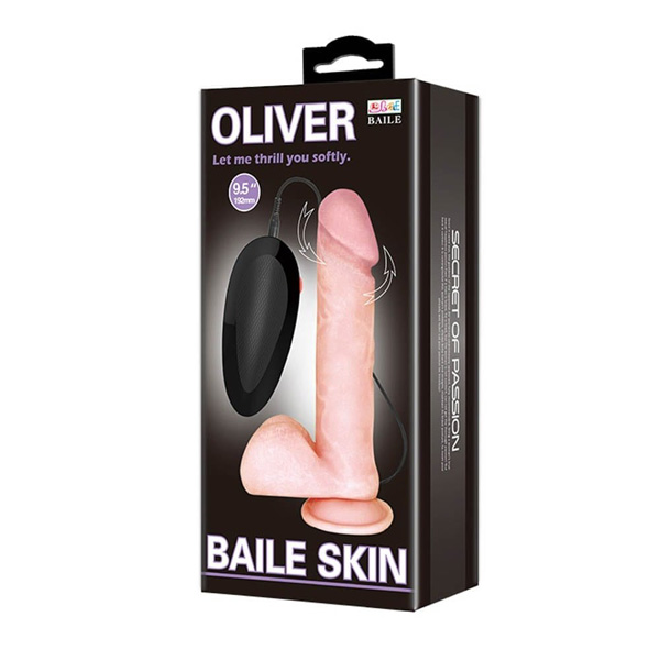 Vibratore Con Telecomando Filo – 9.5 pollici "Oliver"