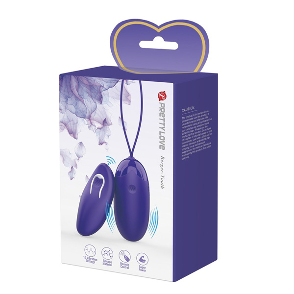 Ovetto Usb Viola "Berger-Youth" – piccolo, forma ovetto, colore viola, taglia S/M, consistenza dura