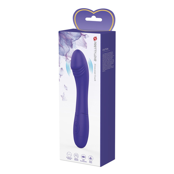 Vibratore Usb Viola "Elemental-Youth" – forma fallo, 7 modalità di vibrazione