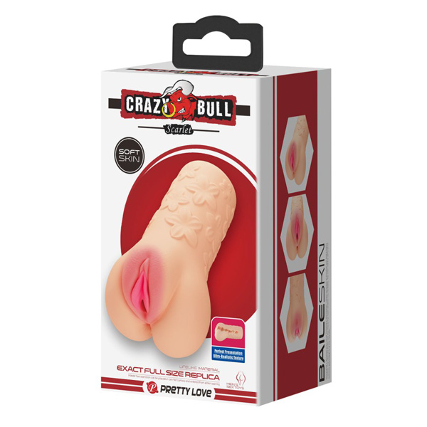 Vagina Silicone Soft Scarlet – masturbatore stimolante in silicone