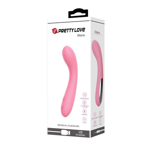 Vibratore Usb Rosa "Gloria" – design ergonomico con 6 modalità di vibrazione