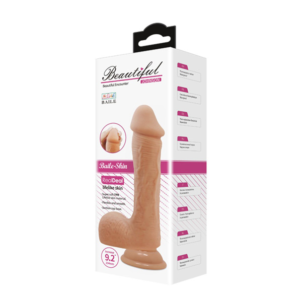 Fallo Realistico Flexible Beautiful Johonson – 9,2" (23,4 cm) in colore carne
