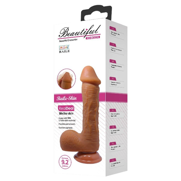 Fallo Realistico Flexible Beautiful Johonson – 23,4 cm, colore marrone