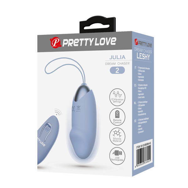 Ovetto Con Telecomando Usb Lilla "Julia" – vibrazione e controllo remoto