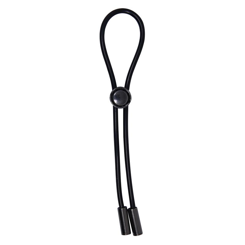 Anello A Lacetto Regolabile Nero – taglia unica