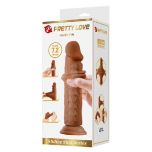 Fallo Brown Pelle Realistica 7.2" "Quentin" – forma fallo in colore carne