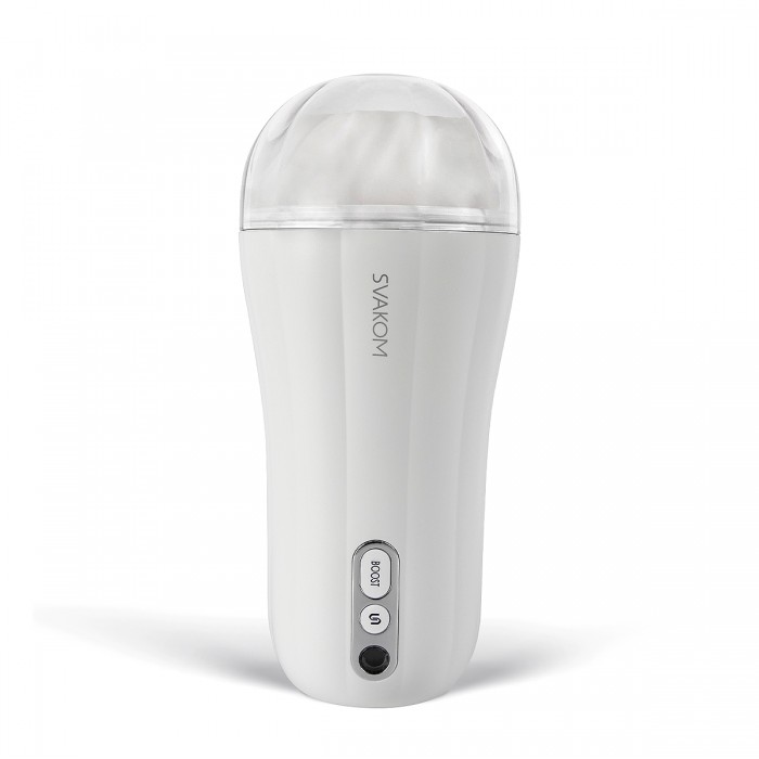 Masturbatore Vibrante Usb Bianco "Robin" – design ergonomico