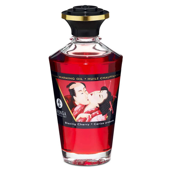 Olio Hot Kiss Effetto Calore – 100 ml di olio afrodisiaco al gusto ciliegia