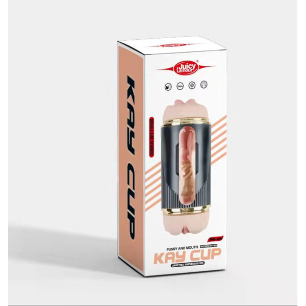 Masturbatore Usb In Tubo Bocca E Vagina "Kay Cup" – 7 pollici