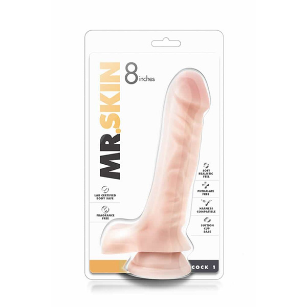 Fallo Realistico Dr. Skin Cock 9” – colore carne con palle