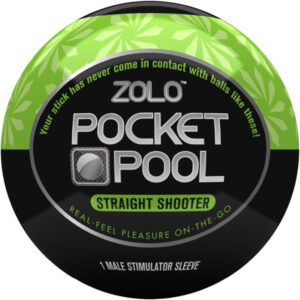 Zolo Pocket Pool Straight Shooter – masturbatore regolabile trasparente