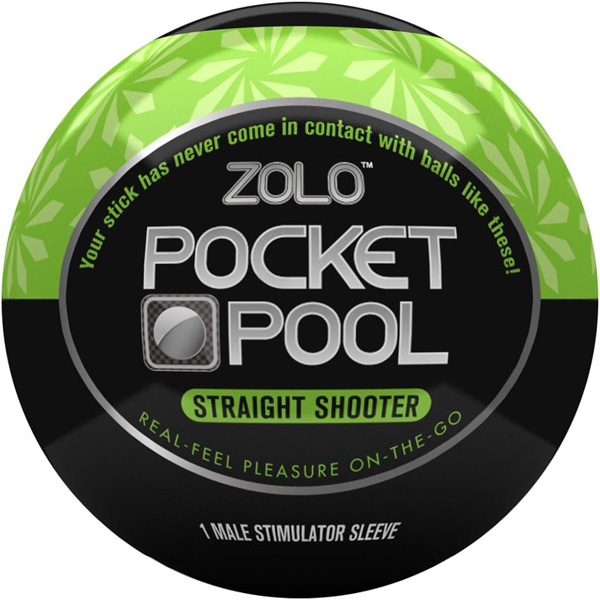 Zolo Pocket Pool Straight Shooter – masturbatore regolabile trasparente