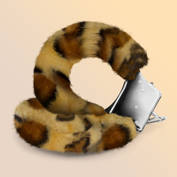 Polsini In Peluche Love Cuffs – manette in peluche leopardato