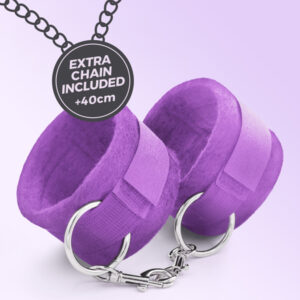 Manette Velcro Con Catena Viola – manette regolabili in velcro