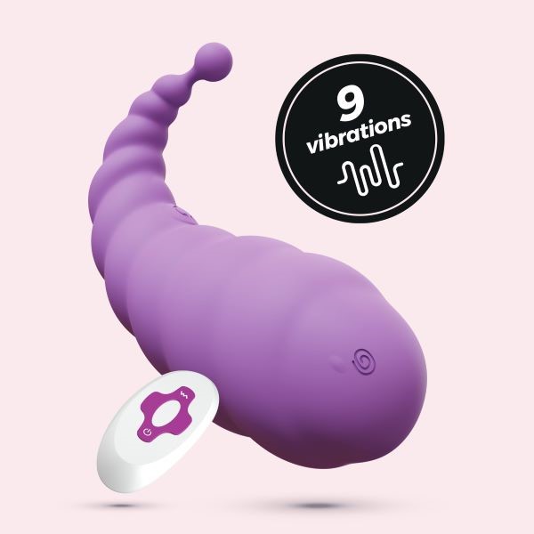 Ovetto Vibrante Usb Viola Con Telecomando "Cocoon"
