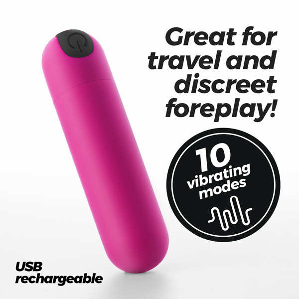 Imoan Proiettile Vibrante Usb – piccolo stimolatore fucsia