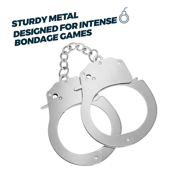 Lust Manette Metalliche Crushious – manette costrittive regolabili in argento