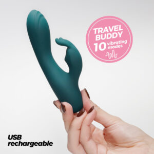 Mini Rabbit Usb Verde "Lola" – vibratore a forma di coniglio