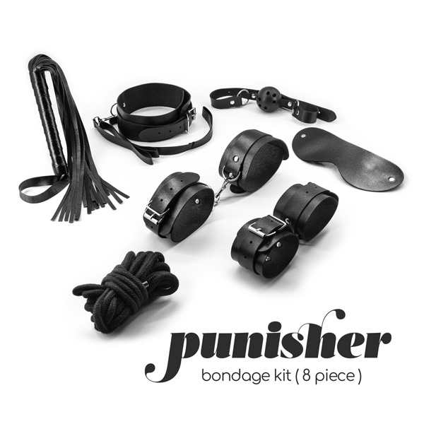 Kit Bondage 8 Pezzi – colore nero