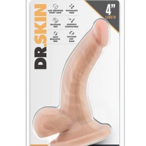 Fallo Realistico Dr. Skin Mini Cock 4” Carne Palle