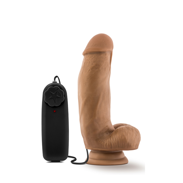 Fallo Realistico Palle Vibrante – 17,7 cm in silicone con filo
